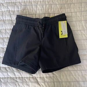 All in Motion Boys Shorts Black Size Extra Small XS 4 - 5 New With Tags